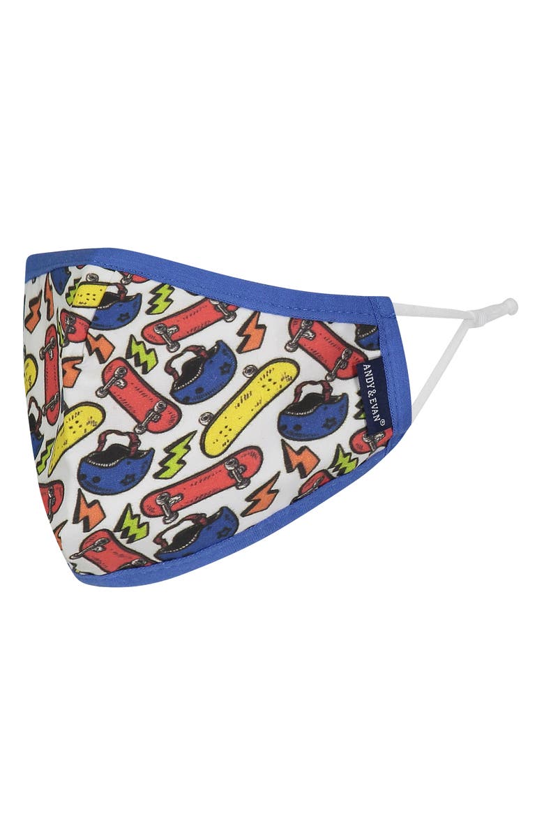 Andy & Evan Assorted 4-Pack Kids' Face Masks, Alternate, color, 