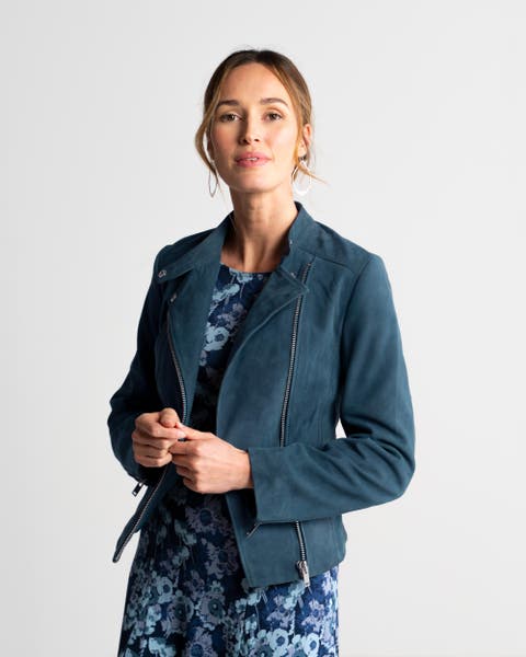 Hudson Suede Biker Jacket