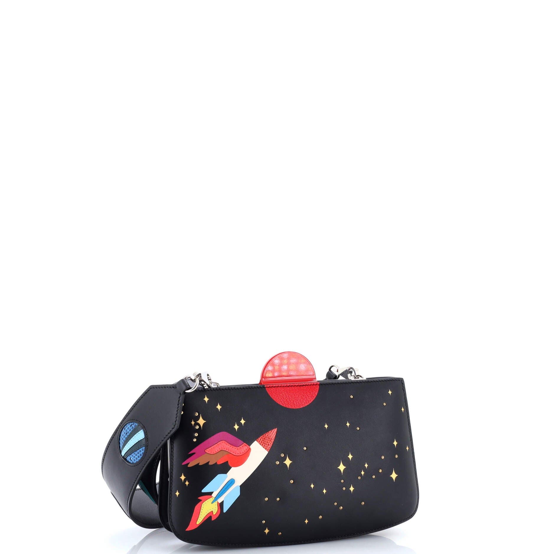 Pre-Owned Hermes Space Sac a Malice Handbag Monsieur with Lizard 23, Alternate, color, Noir