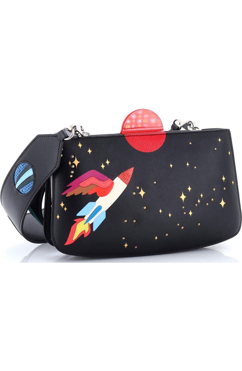 Pre-Owned Hermes Space Sac a Malice Handbag Monsieur with Lizard 23, Alternate, color, Noir