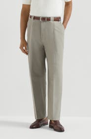 Brunello Cucinelli Cotton and linen trousers