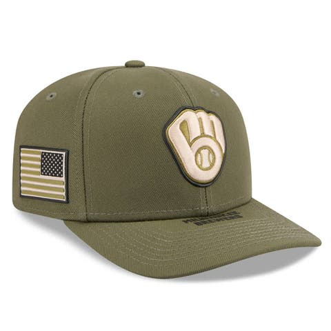 Men's New Era  Olive Milwaukee Brewers 2026 Armed Forces Day 9SEVENTY Adjustable Hat