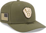 New Era Men's New Era  Olive Milwaukee Brewers 2026 Armed Forces Day 9SEVENTY Adjustable Hat