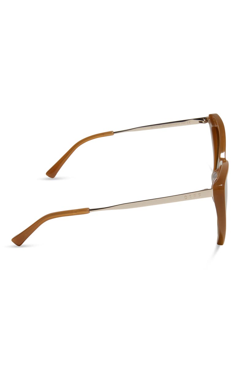 DIFF Becky II 56mm Cat Eye Sunglasses, Alternate, color, Brown Gradient