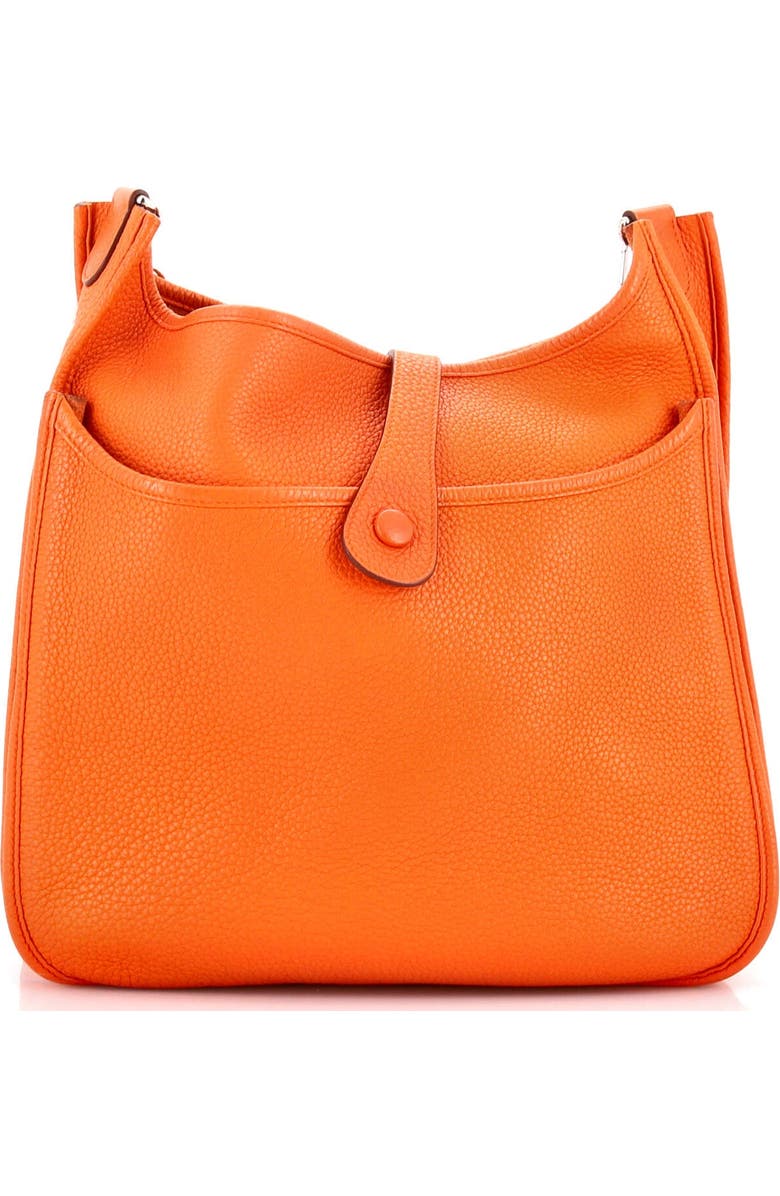 Pre-Owned Hermes Evelyne Bag Gen III Clemence GM, Alternate, color, Feu