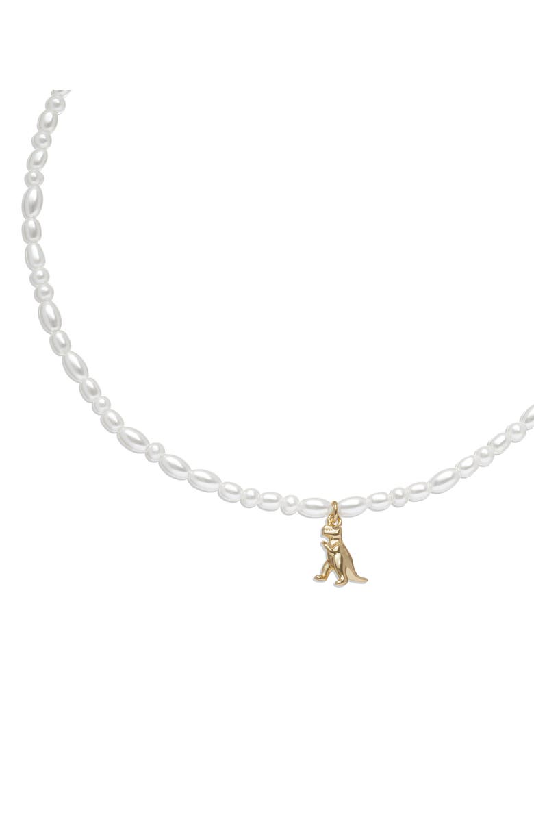 COACH Rexy Imitation Pearl Choker, Alternate, color, 