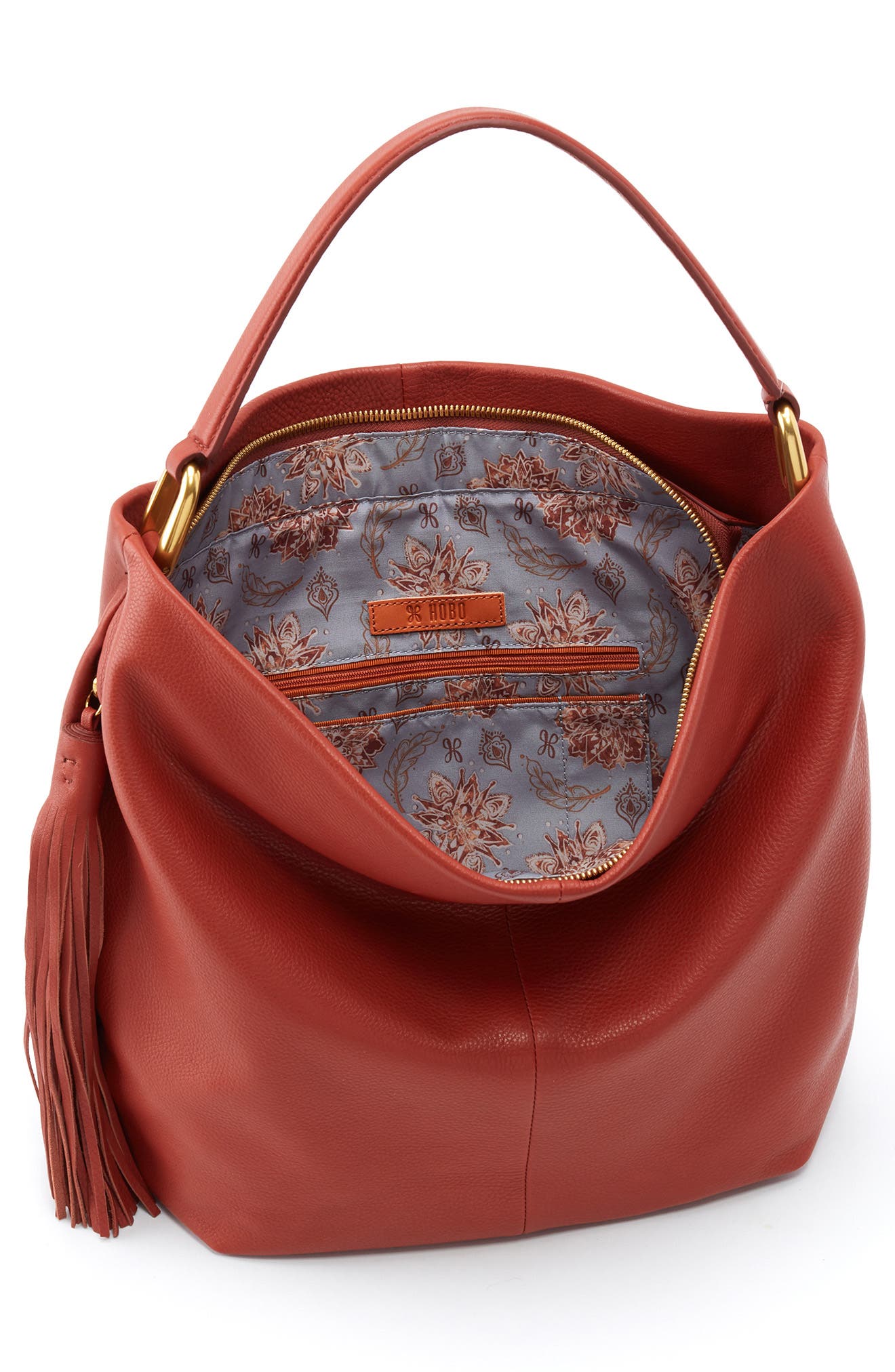 HOBO Meridian Leather Hobo, Alternate, color, 
