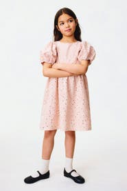 H&M Eyelet-embroidered cotton dress