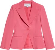 Michael Kors Collection Peak Lapel Wool Blend Blazer