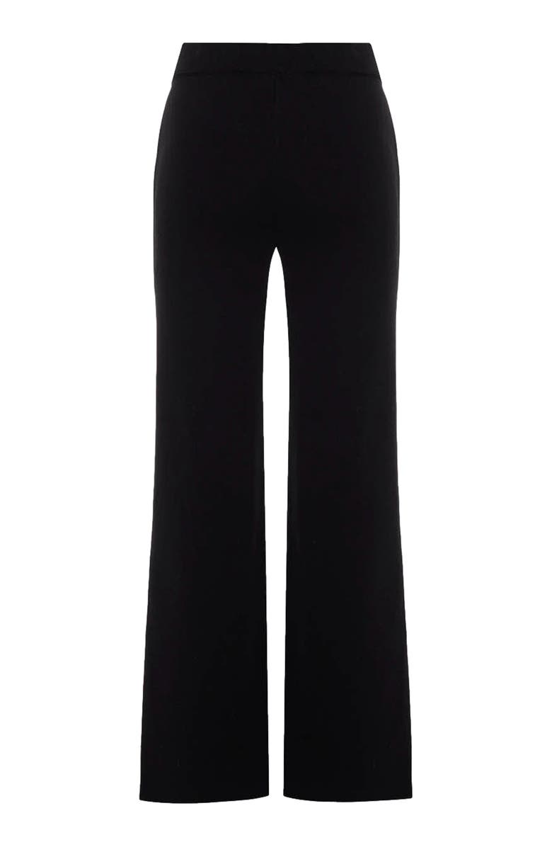 THEO The Label Nomia Wide Leg Knit Pant, Alternate, color, Black/Ivory