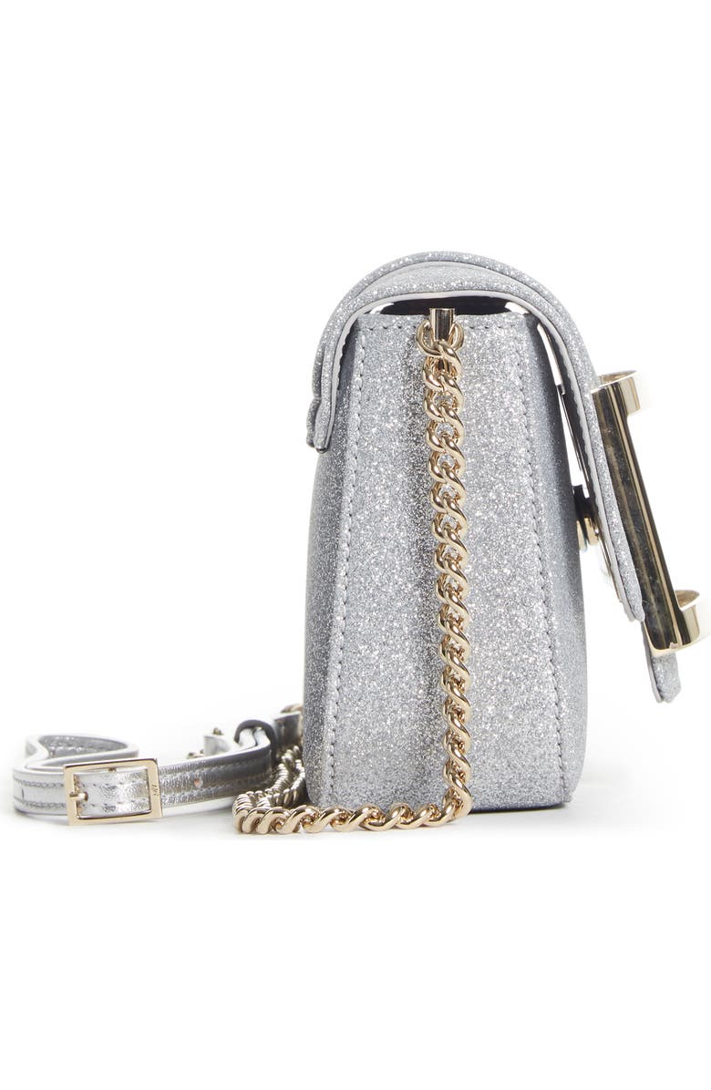 Roger Vivier Très Vivier Glitter Crossbody Bag, Alternate, color,