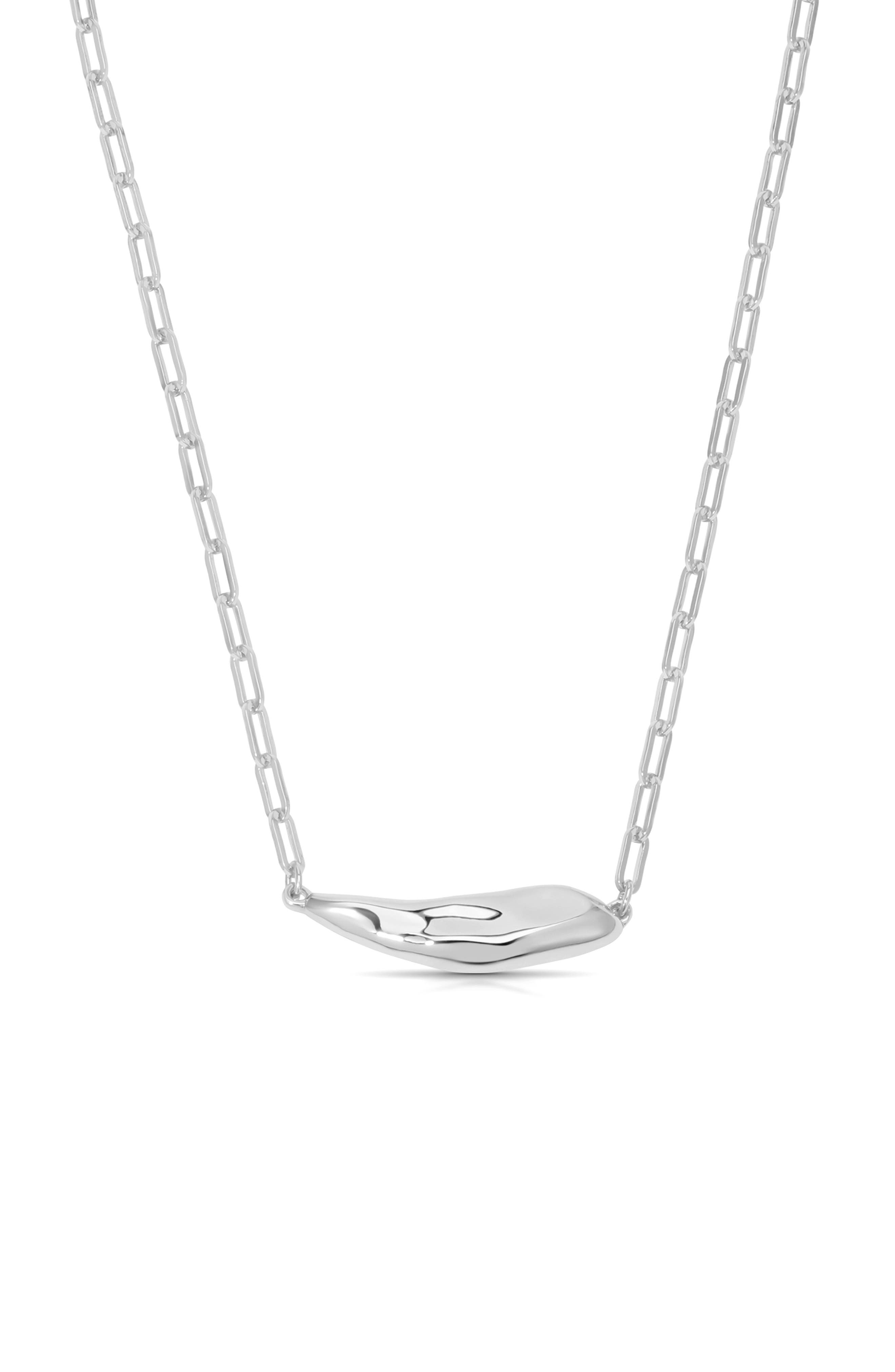 Ettika Metallic Flow Pendant Necklace