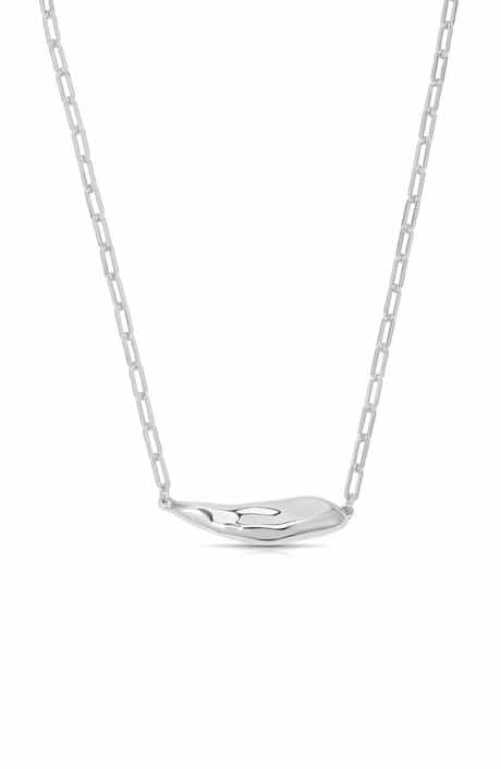 Ettika Metallic Flow Pendant Necklace