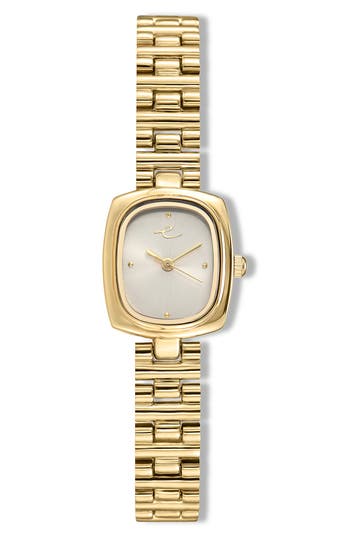 Ettika Square Dial Bracelet Watch, 20mm X 23mm In Gold