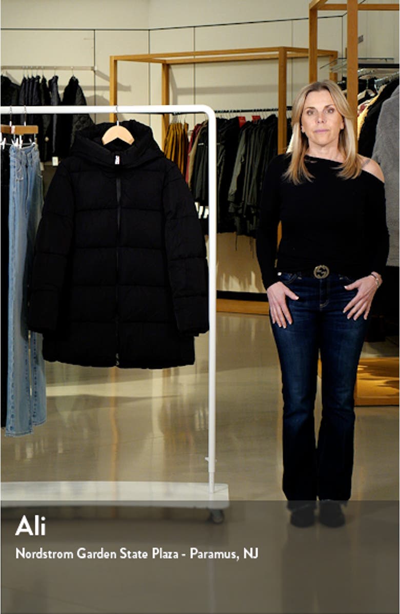 Quilted Hooded Water Repellent Puffer Jacket, sales video thumbnail