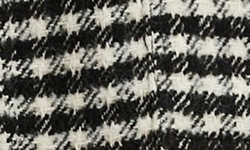Free People We The Free Get Around Houndstooth Long Shirt Jacket In Black