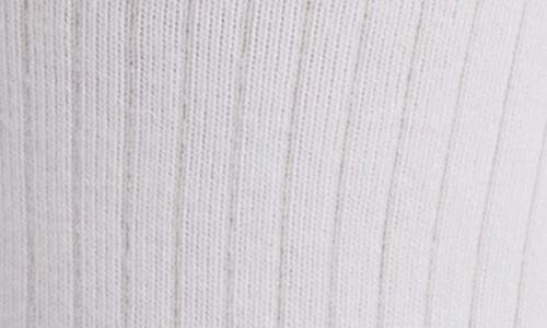 Ugg(r) Serenella Bow Cotton Blend Crew Socks In White