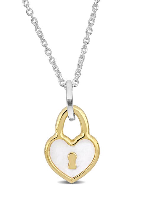 Enamel Heart Locket Pendant Necklace