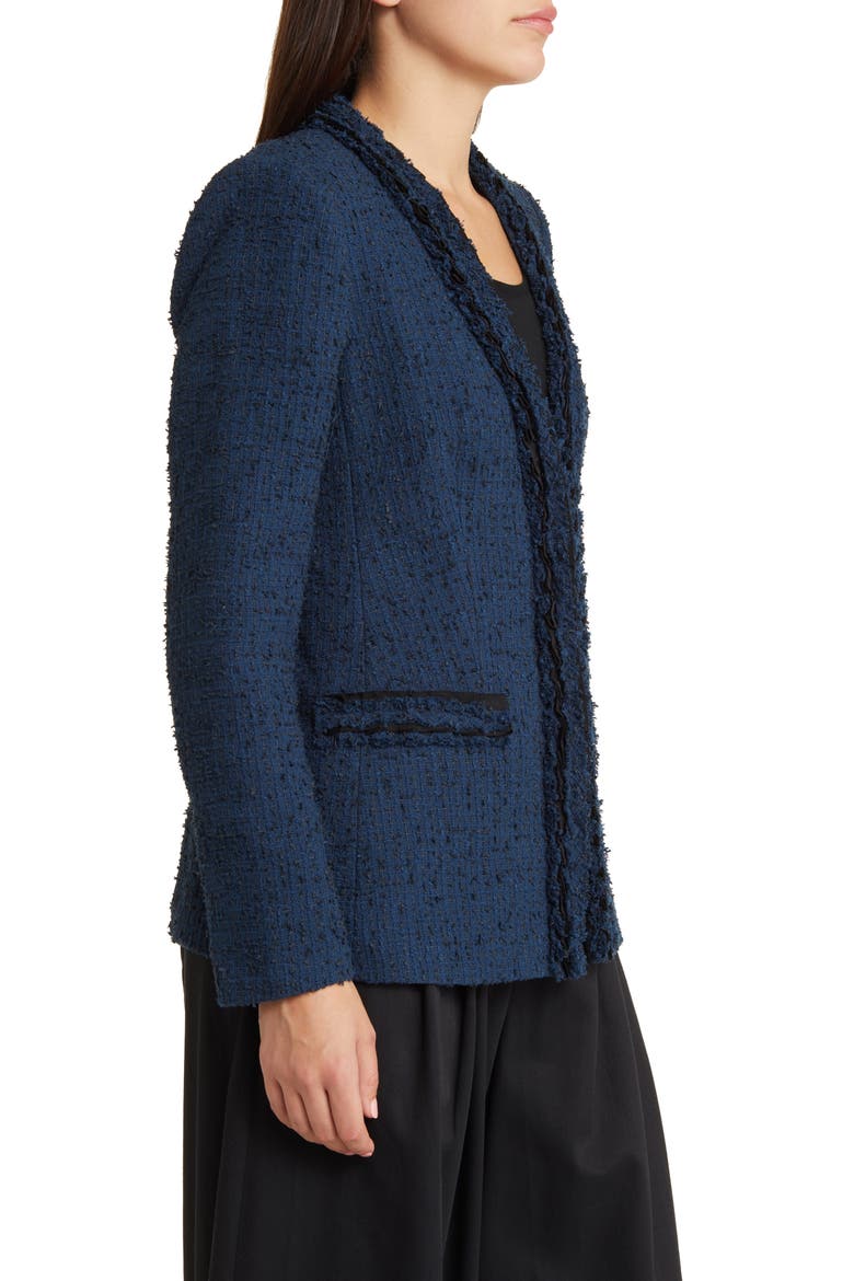 Lola Tweed Blazer, Alternate, color, NAVY
