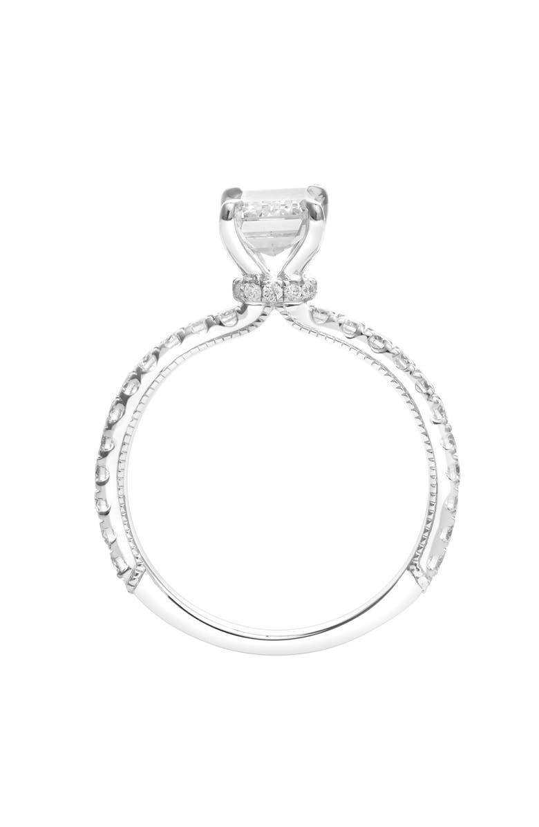 LuvMyJewelry Kiara 14K Gold Emerald Cut Lab Grown Diamond Engagement Ring - 2 ct, Alternate, color,