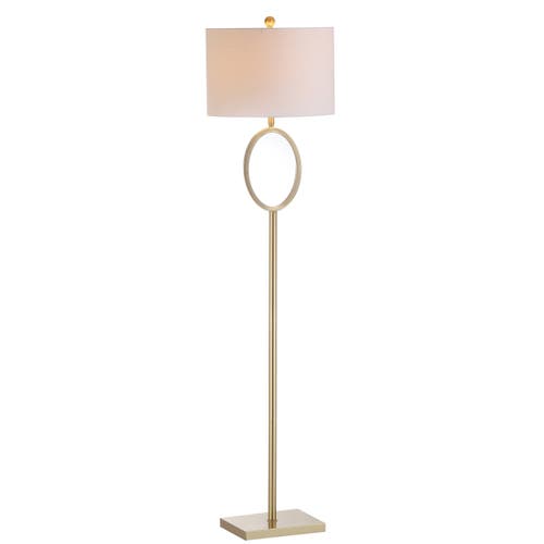 Jonathan Y April Metal Modern Contemporary Led Floor Lamp In Brass Gold