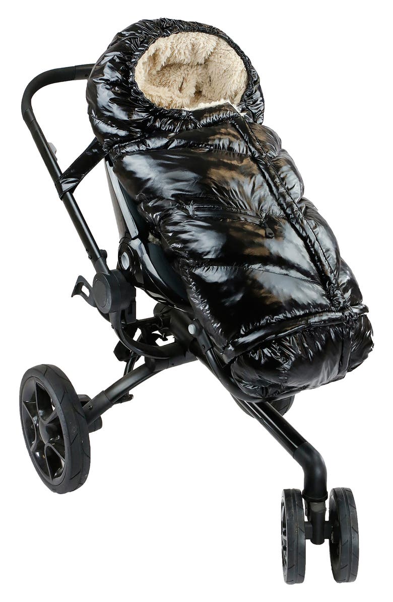 7 A.M. Enfant 212 evolution<sup>®</sup> Polar Extendable Stroller & Car Seat Water Resistant Footmuff, Alternate, color, Black Polar