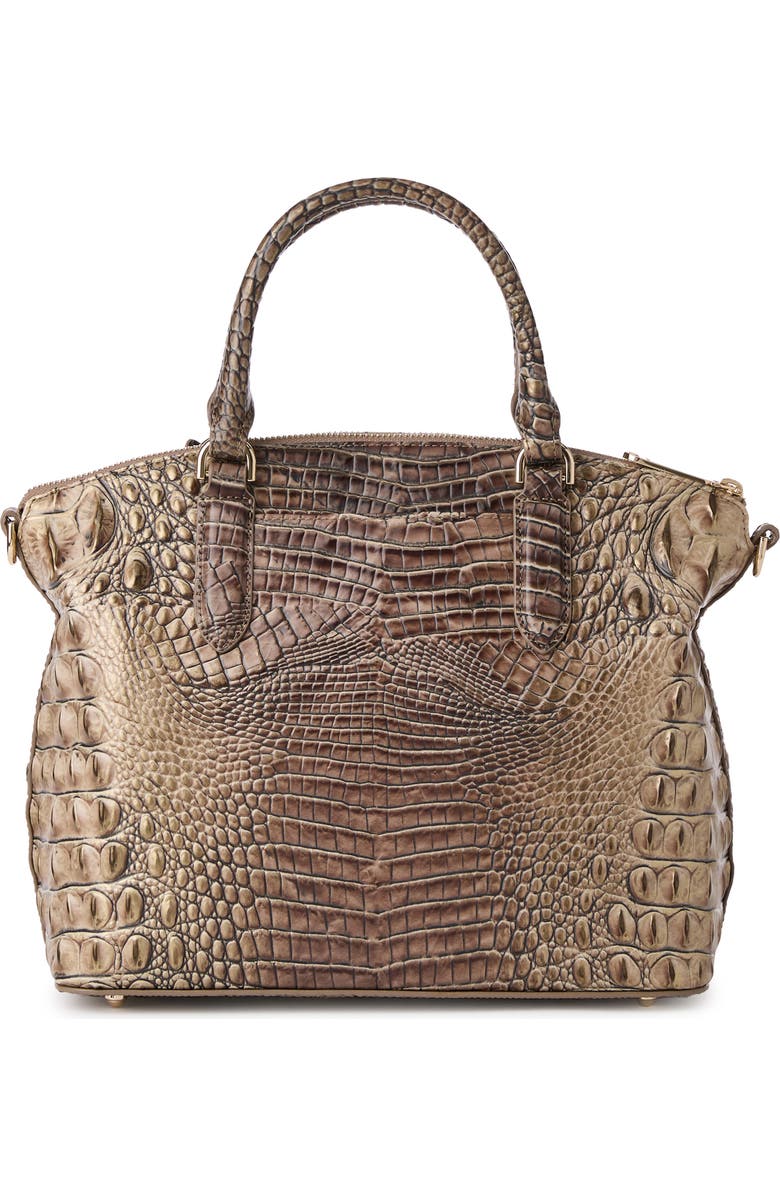 Brahmin Duxbury Croc Embossed Leather Satchel, Alternate, color,