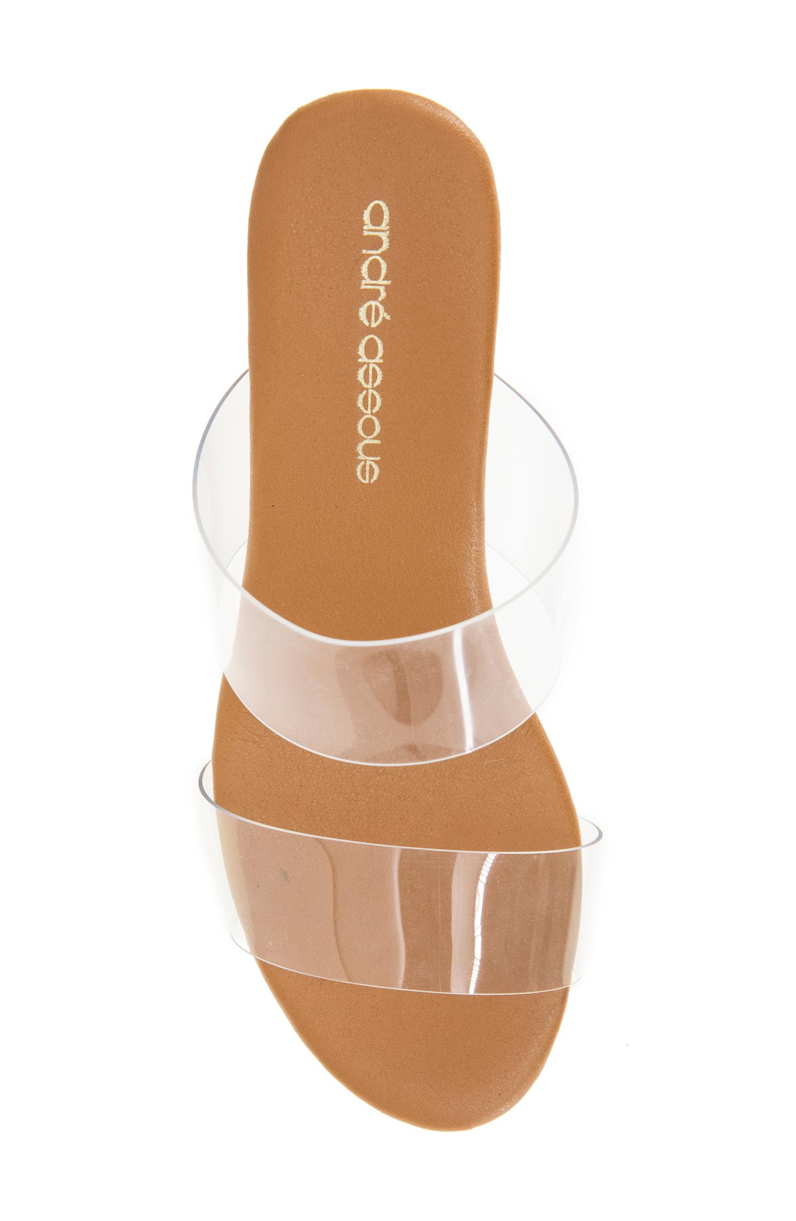 André Assous Noemie Wedge Sandal, Alternate, color, Clear