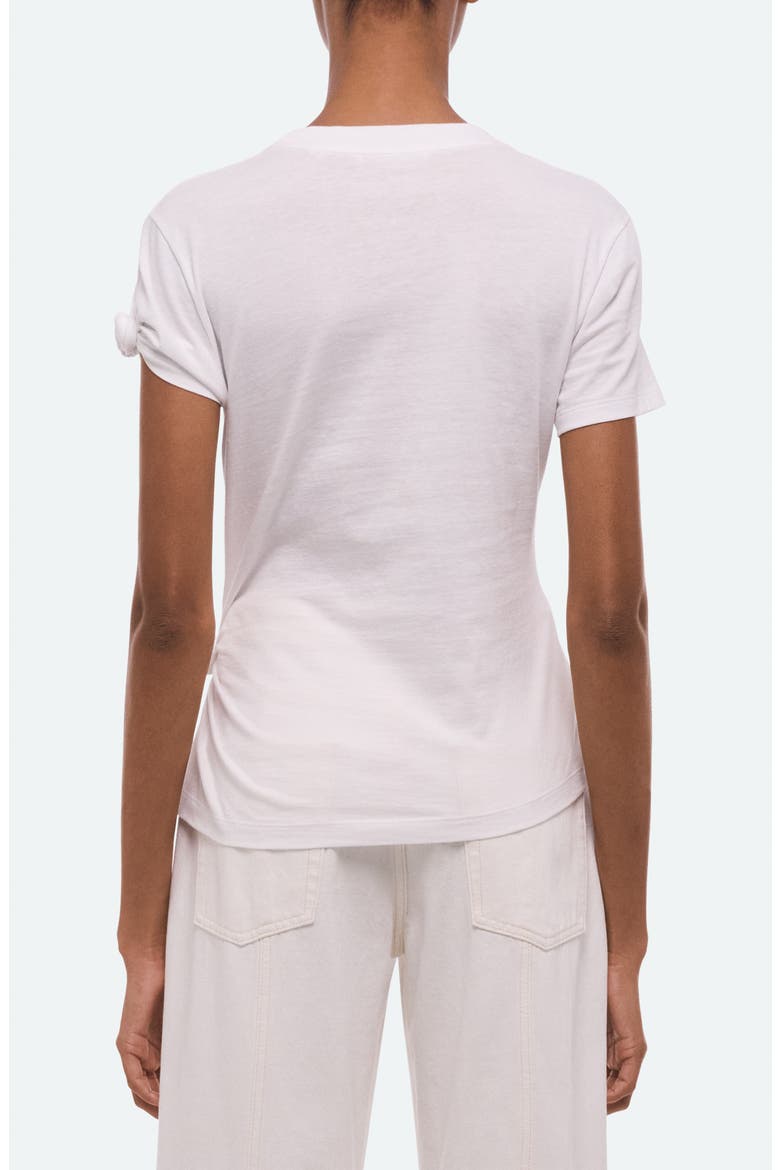 Knot Detail Cotton Baby Tee, Alternate, color, WHITE