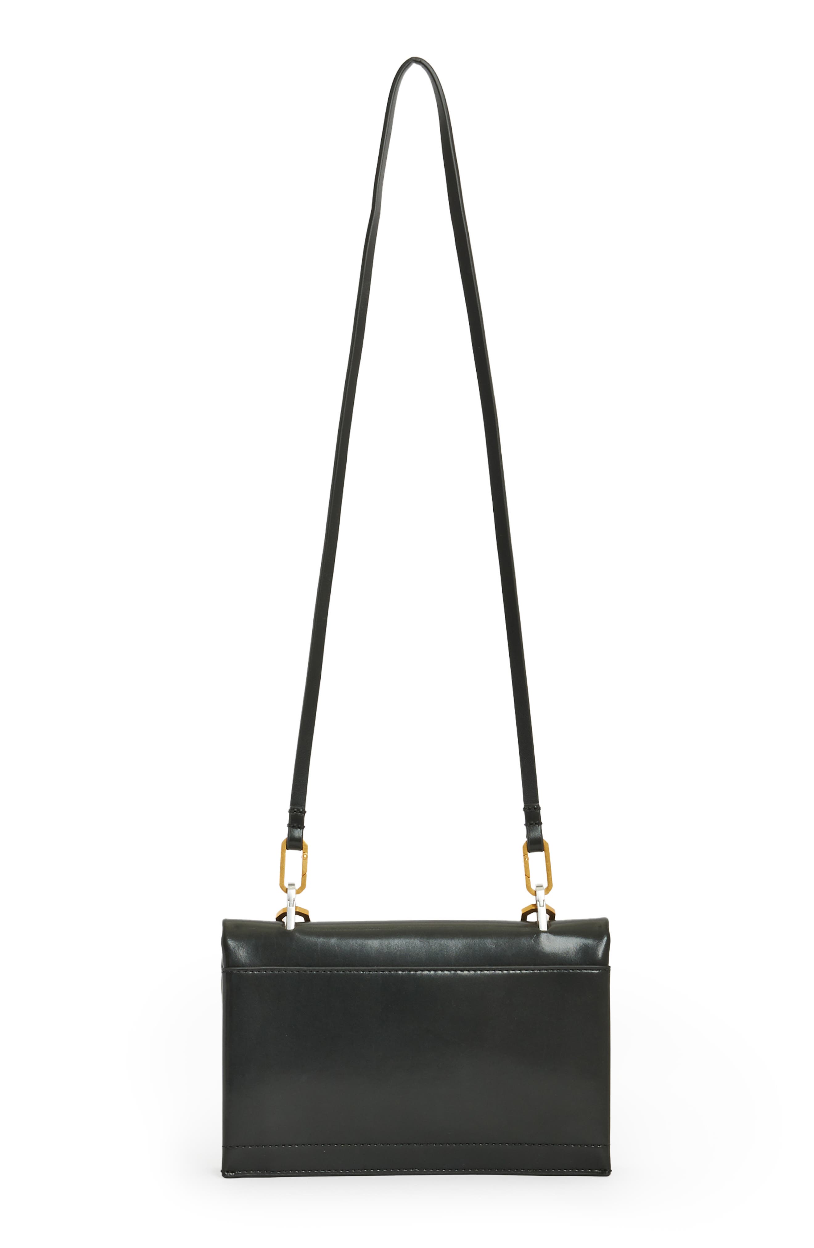 AllSaints Yua Leather Clutch, Alternate, color, 