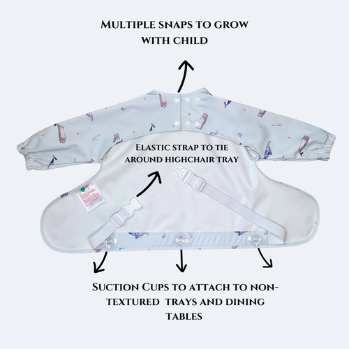 Neferland Nefertie Coverall 2.0 Longsleeve Bib In Whale Watching 6-24 Months