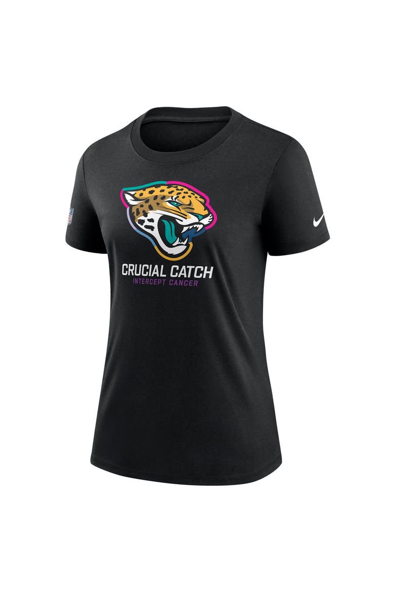 Women's Nike  Black Jacksonville Jaguars 2024 NFL Crucial Catch Tri-Blend T-Shirt, Alternate, color, Black
