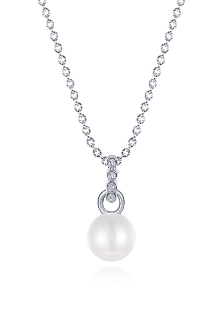 Cultured Freshwater Pearl Necklace, Main, color, WHITE
