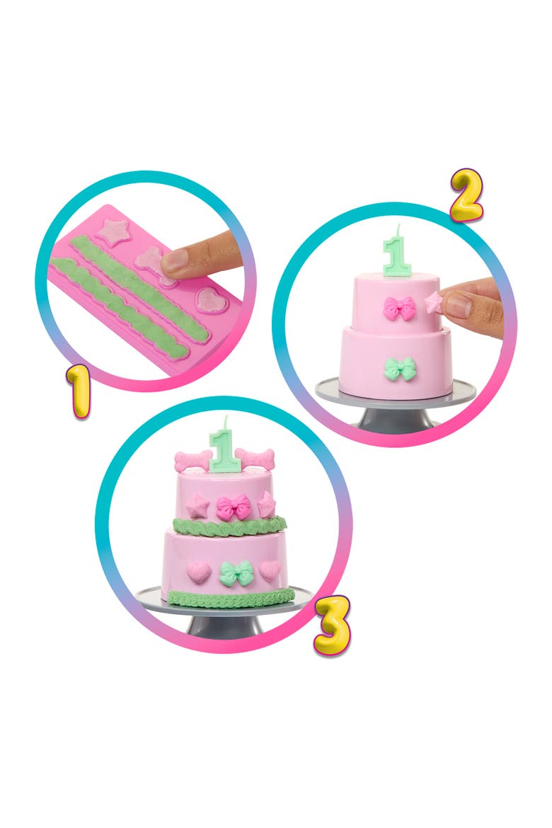 Party Unboxed Pet Birthday Series Doll & Accessories with 10 Surprises, Alternate, color, PINK
