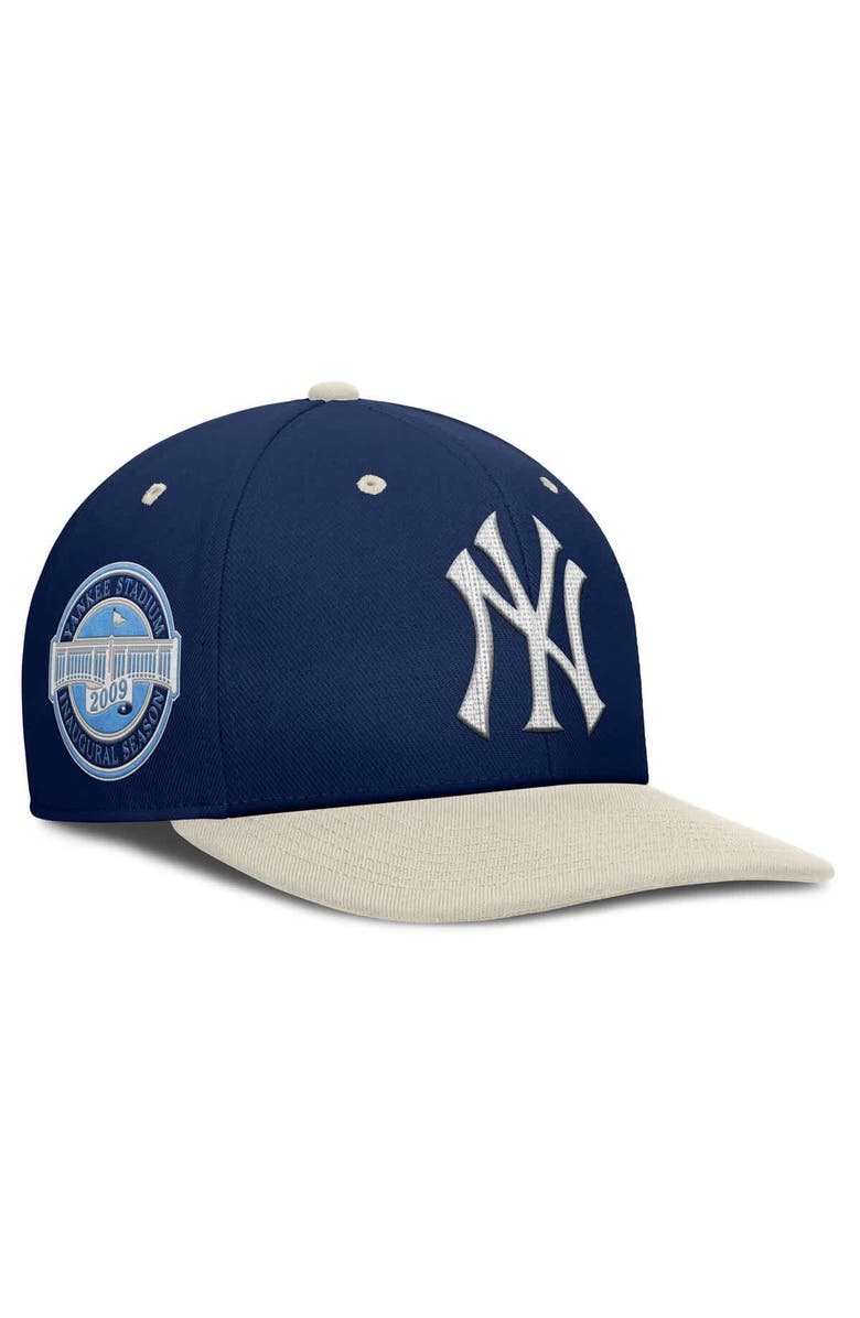Nike Men's Nike Navy/Cream New York Yankees Pro Performance Snapback Hat, Alternate, color, 