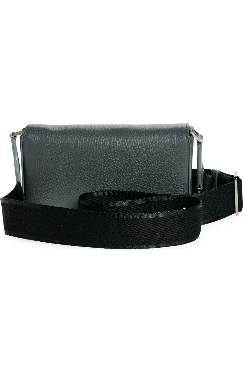 Dolce&Gabbana Mini Deerskin Leather Shoulder Bag, Alternate, color, Grigio