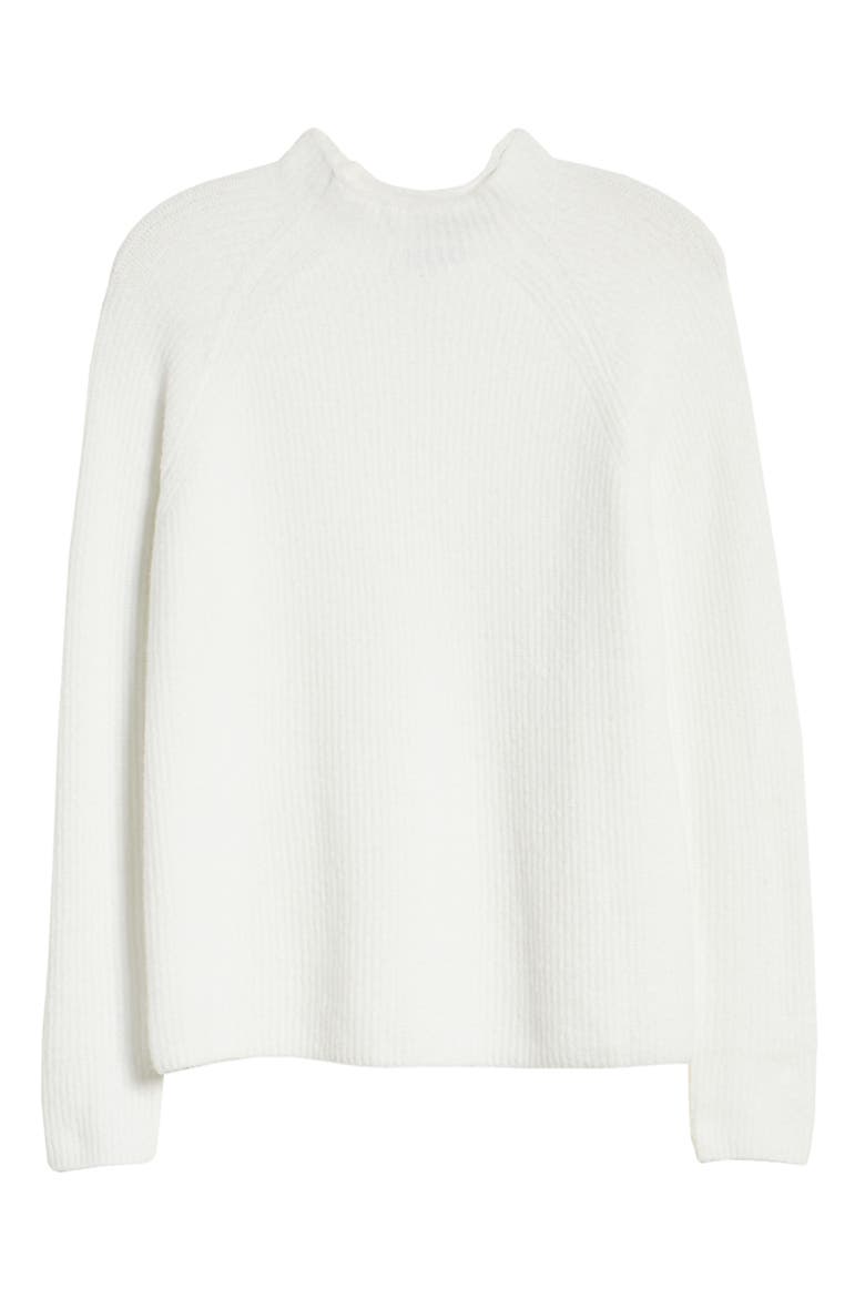 Mock Neck Sweater, Alternate, color, IVORY CLOUD