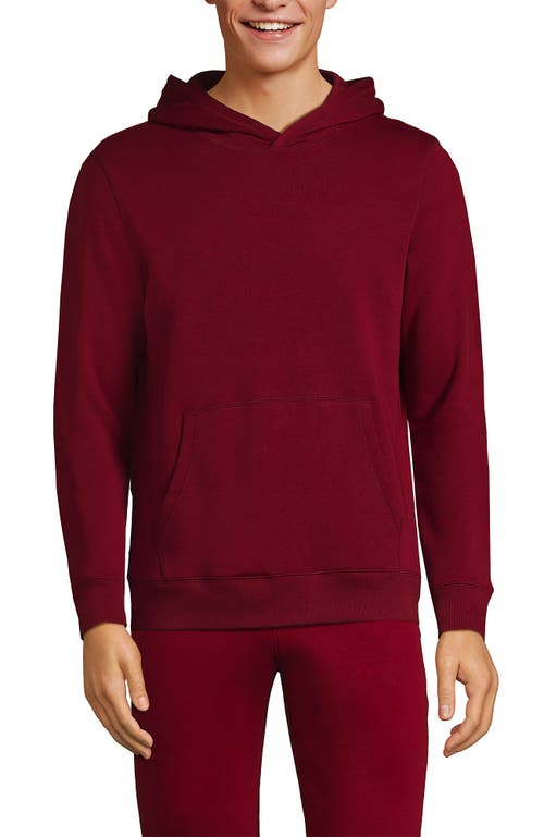 Lands' End School Uniform Adult Hooded Pullover Sweatshirt In Garnet