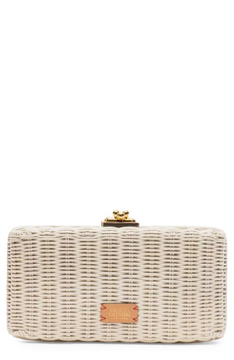 Pepper Wicker Clutch