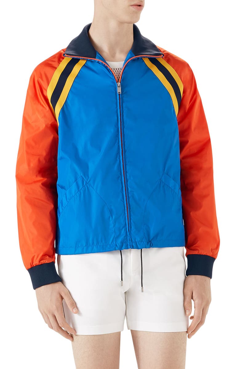 Gucci Tiger Embroidered Track Jacket, Main, color,