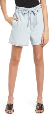 rag & bone Cotton & Linen Denim Shorts