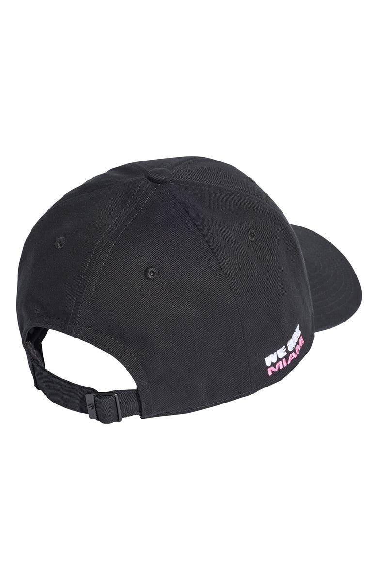 adidas FIFA World Cup 2026<sup>™</sup> Miami Adjustable Twill Ball Cap, Alternate, color, Black/ White