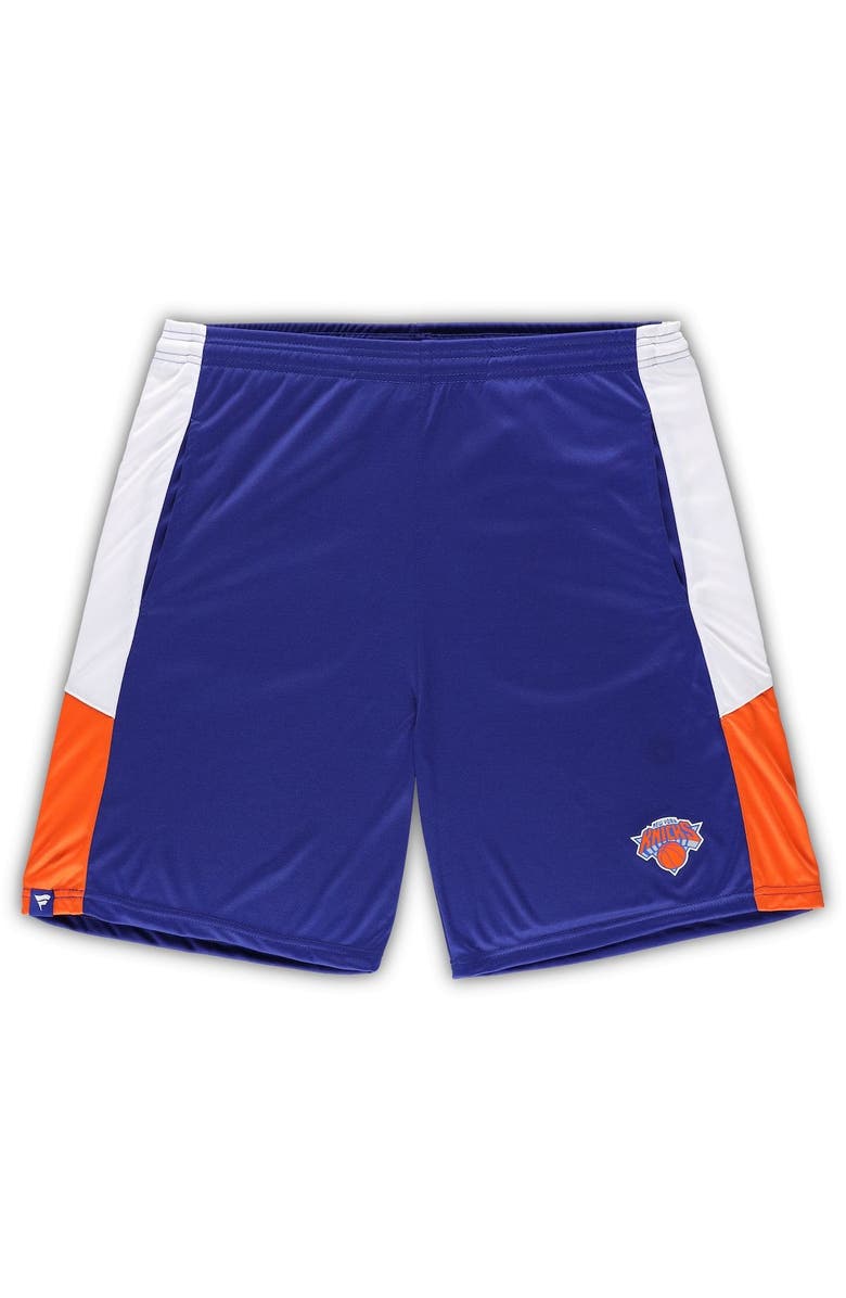 FANATICS Men's Fanatics Branded Blue New York Knicks Big & Tall Champion Rush Practice Shorts, Main, color, Blue