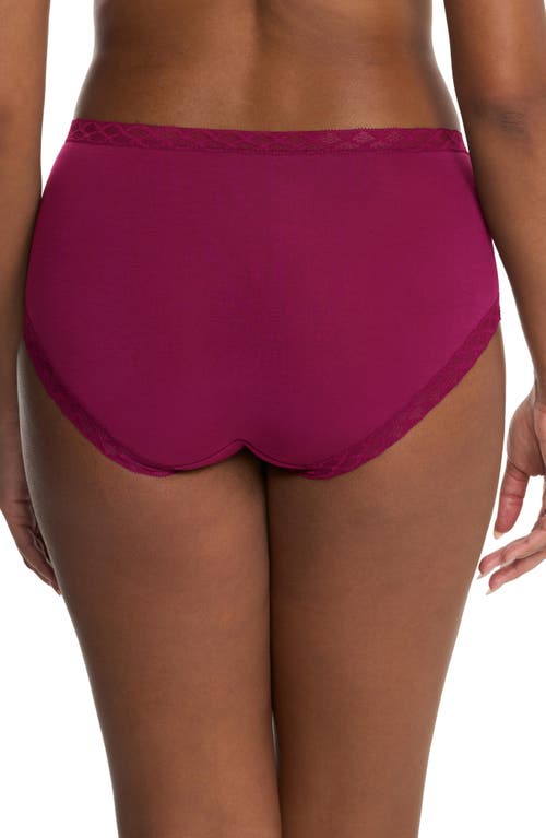 Natori Bliss Cotton Full Brief In Red