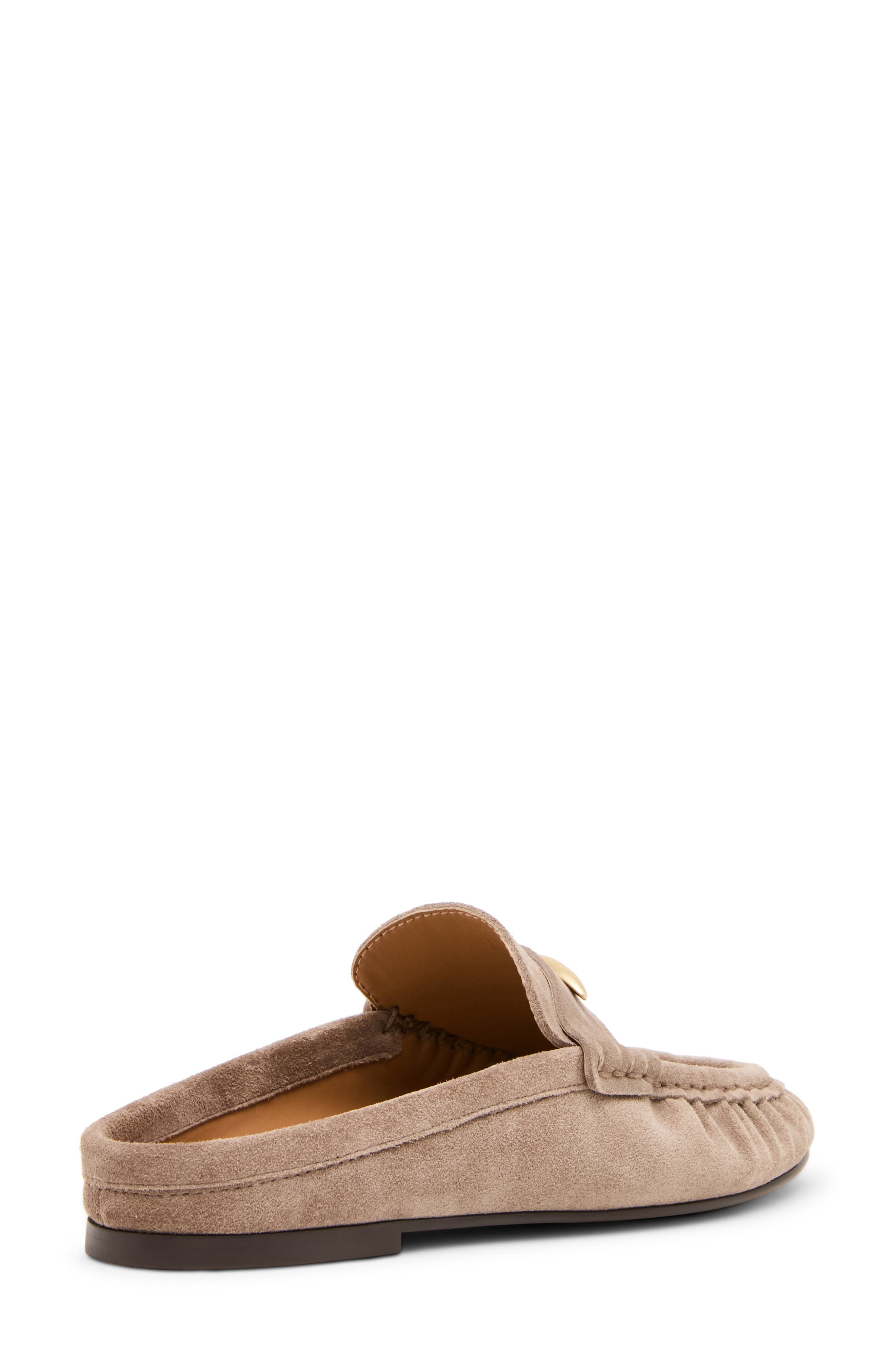 Rixy Metal Crescent Mule, Alternate, color, TAUPE SUEDE