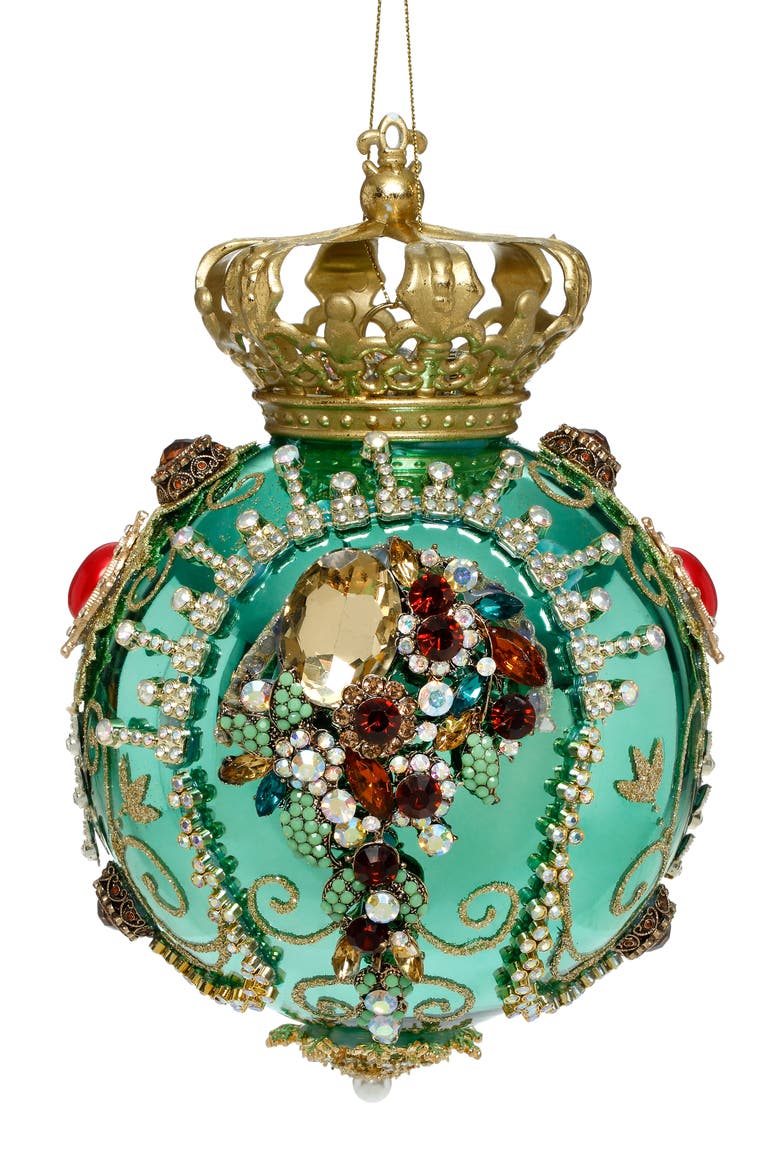 Crown Jewels Ornament, Turquoise, Main, color, Turquoise