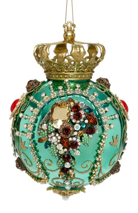 Crown Jewels Ornament, Turquoise