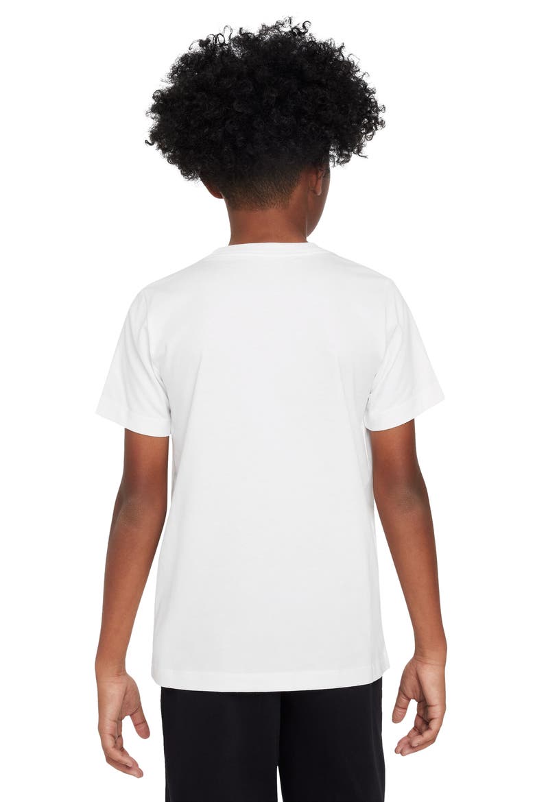 Kids' Sportswear Cotton Graphic T-Shirt, Alternate, color, WHITE