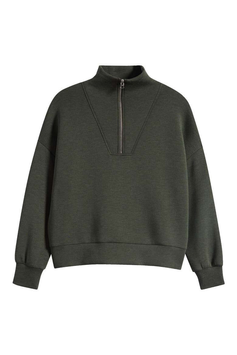 Hawley Half-Zip Sweatshirt, Alternate, color, OLIVE MARL