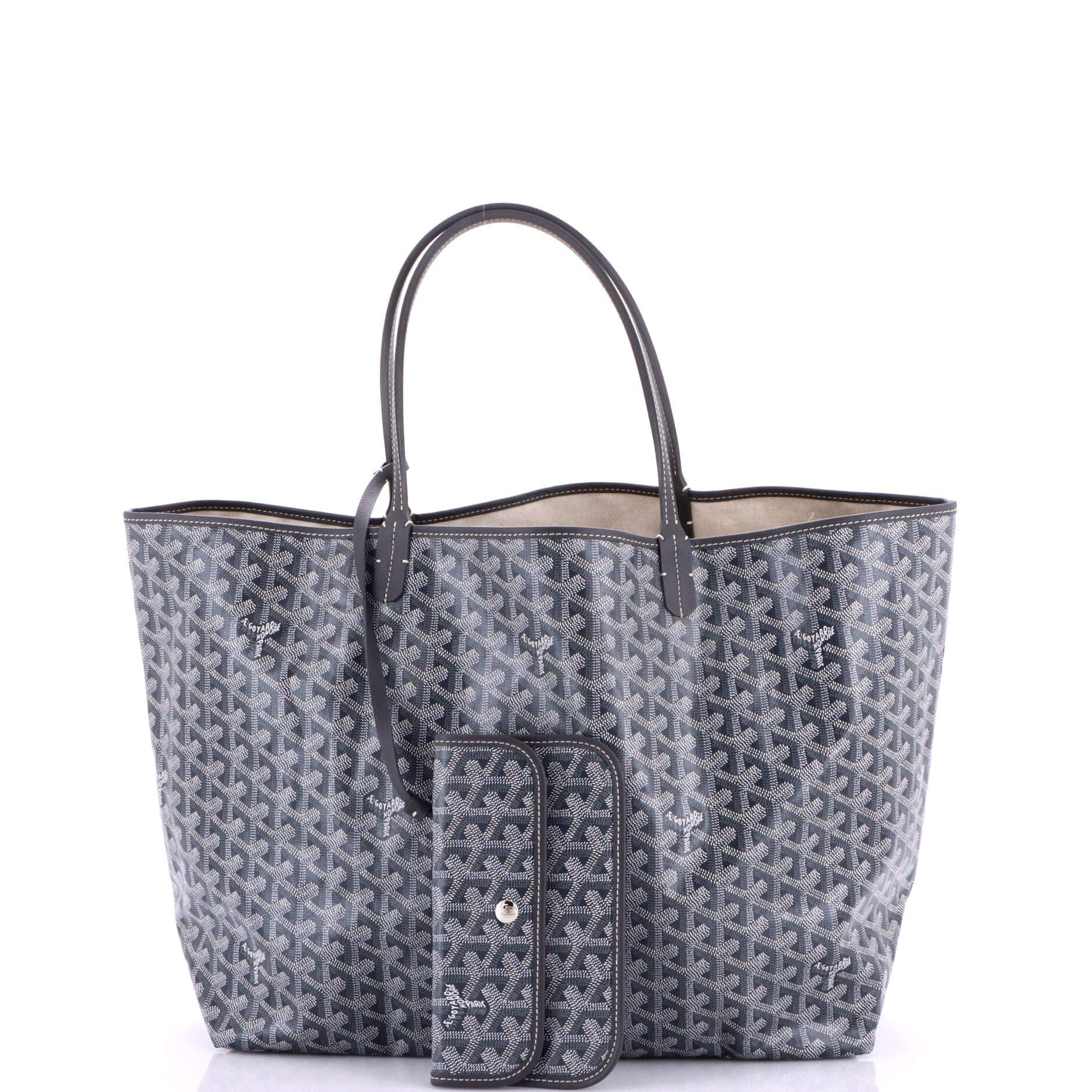 Pre-Owned Goyard Saint Louis Tote Coated Canvas GM, Alternate, color, Gray